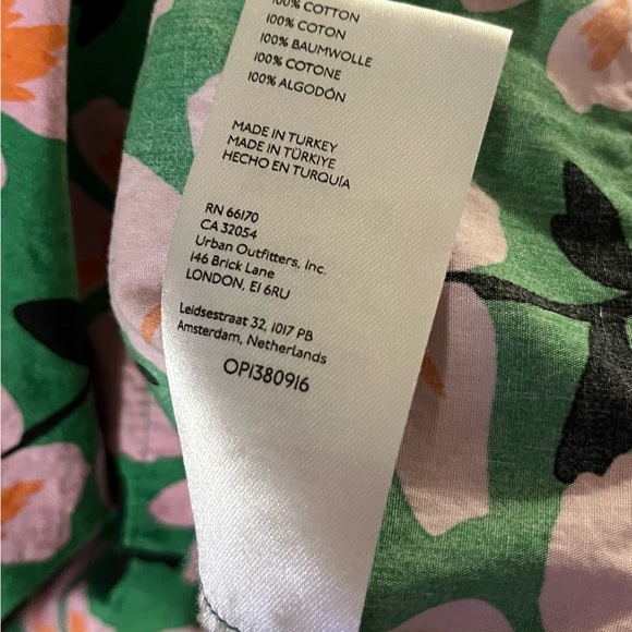 Anthropologie Somerset Mini Green Floral Dress 2X - Picture 14 of 16